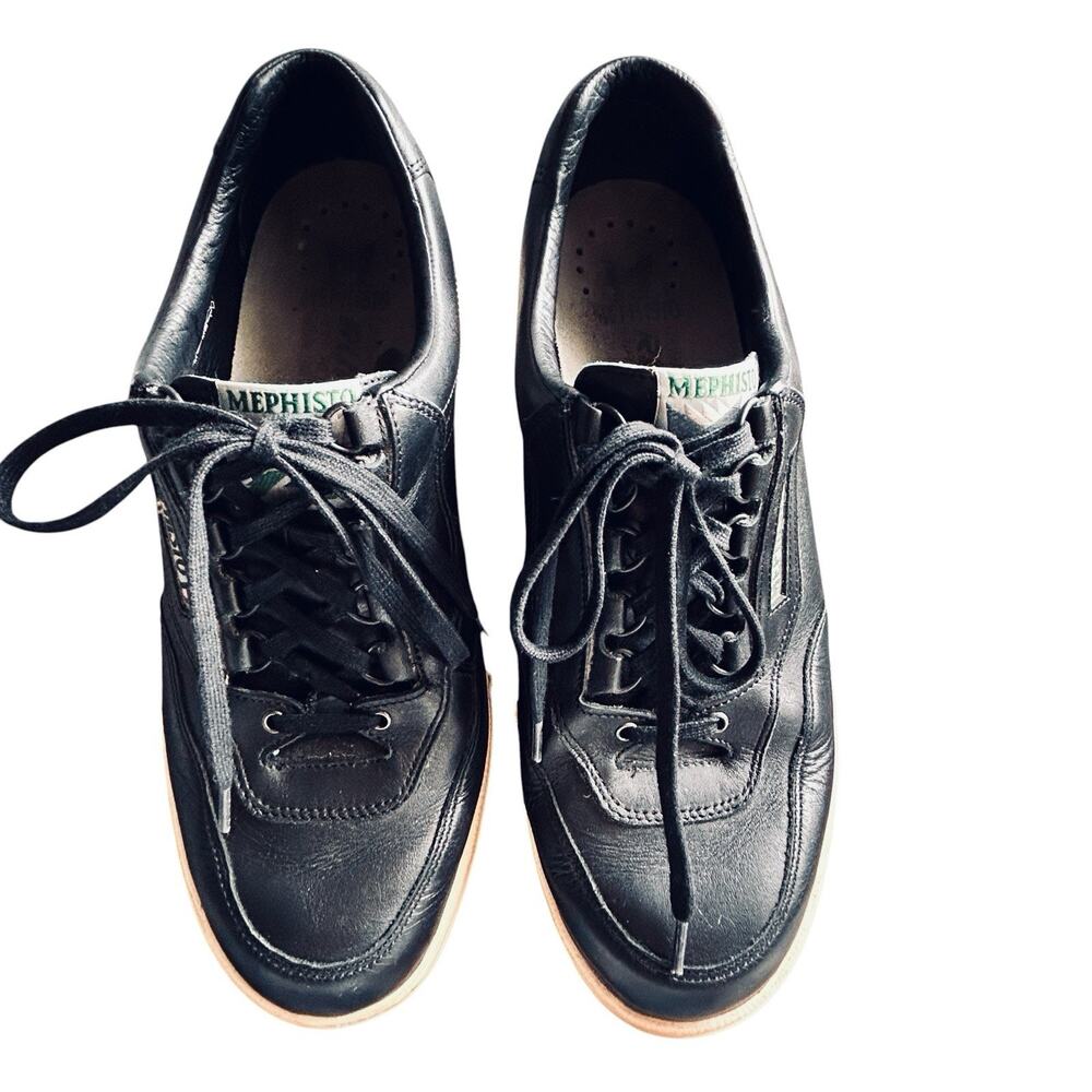 MEPHISTO Men’s Match Runoff Black Leather Air Jet Sneaker Shoes US 11.5 Portugal